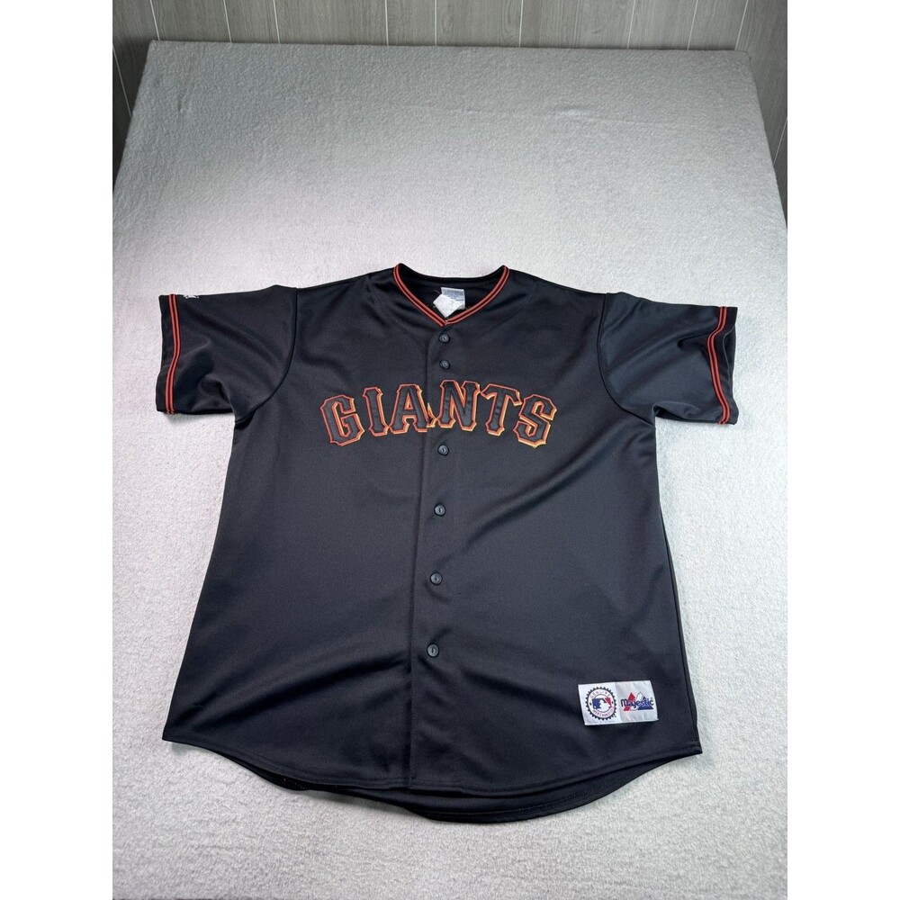 Majestic Barry Bonds #25 San Francisco Giants MLB Baseball Jersey Men's XXL - Picture 6 of 10